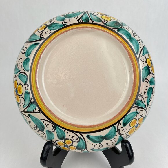 Vintage Hand Painted Italian Pottery Cereal Bowls Set of 3 - Picture 8 of 12